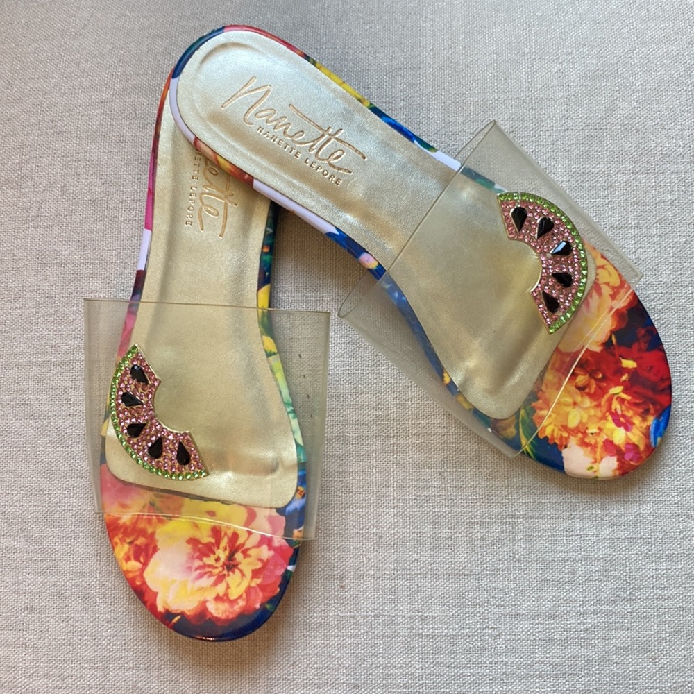 Nanette Lepore Watermelon Sandals
